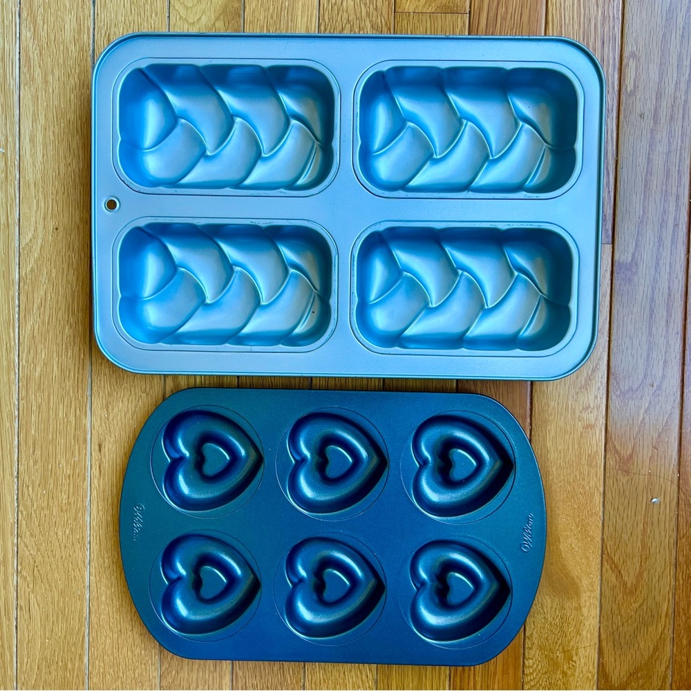 BAKER’S SECRET Braided Loaf Pan WILTON Heart Cake Pan Baking Bake Pastry Teacake